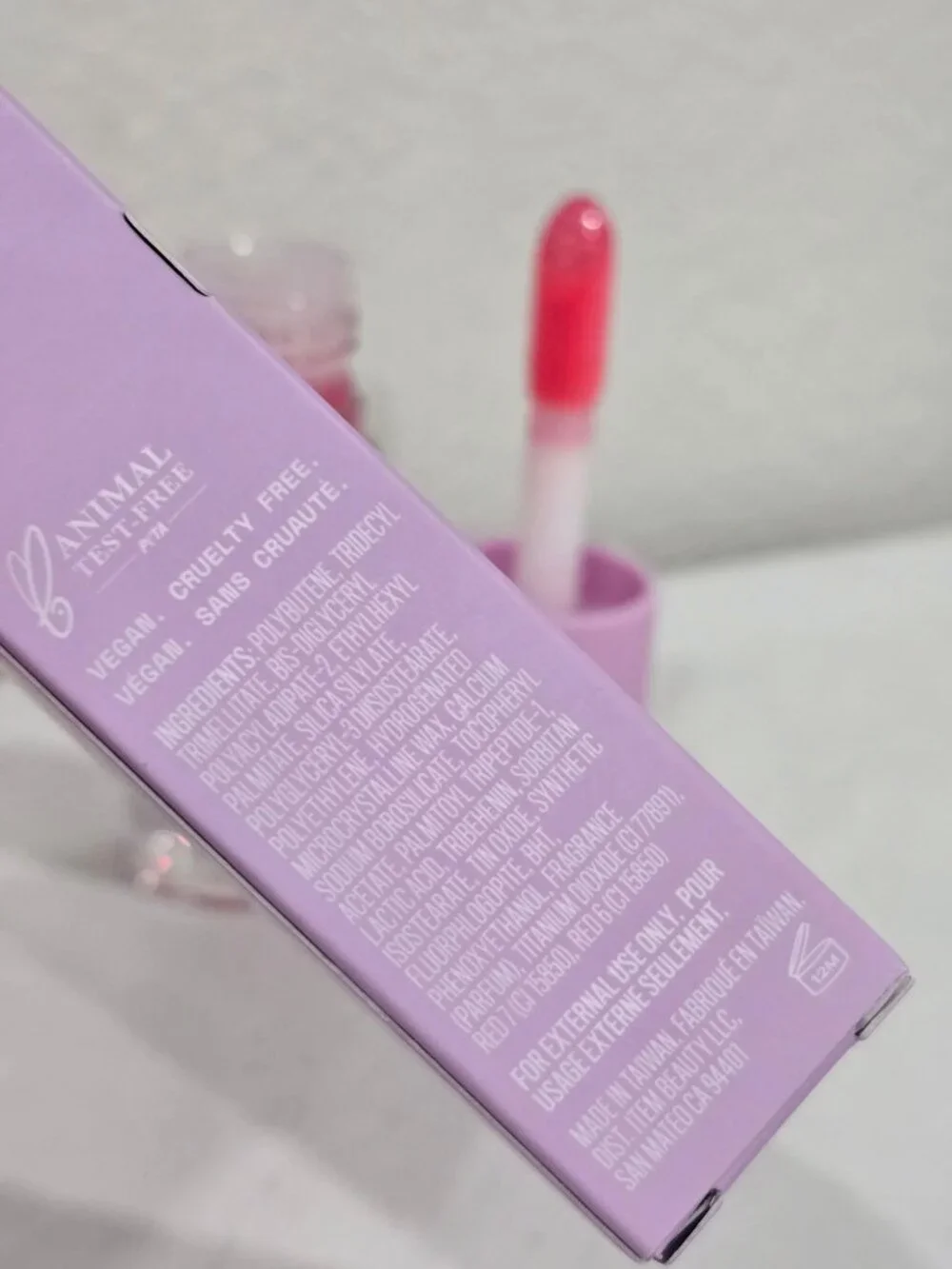 Item Beauty ✦ Ruled By Lip Gloss ✦ Sun High‑Shine Non‑Sticky Vegan Pink 4ml NWT